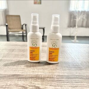 2 Pack Bath & Body Works Tahiti Isle SPF 30 Sunscreen Travel Spray